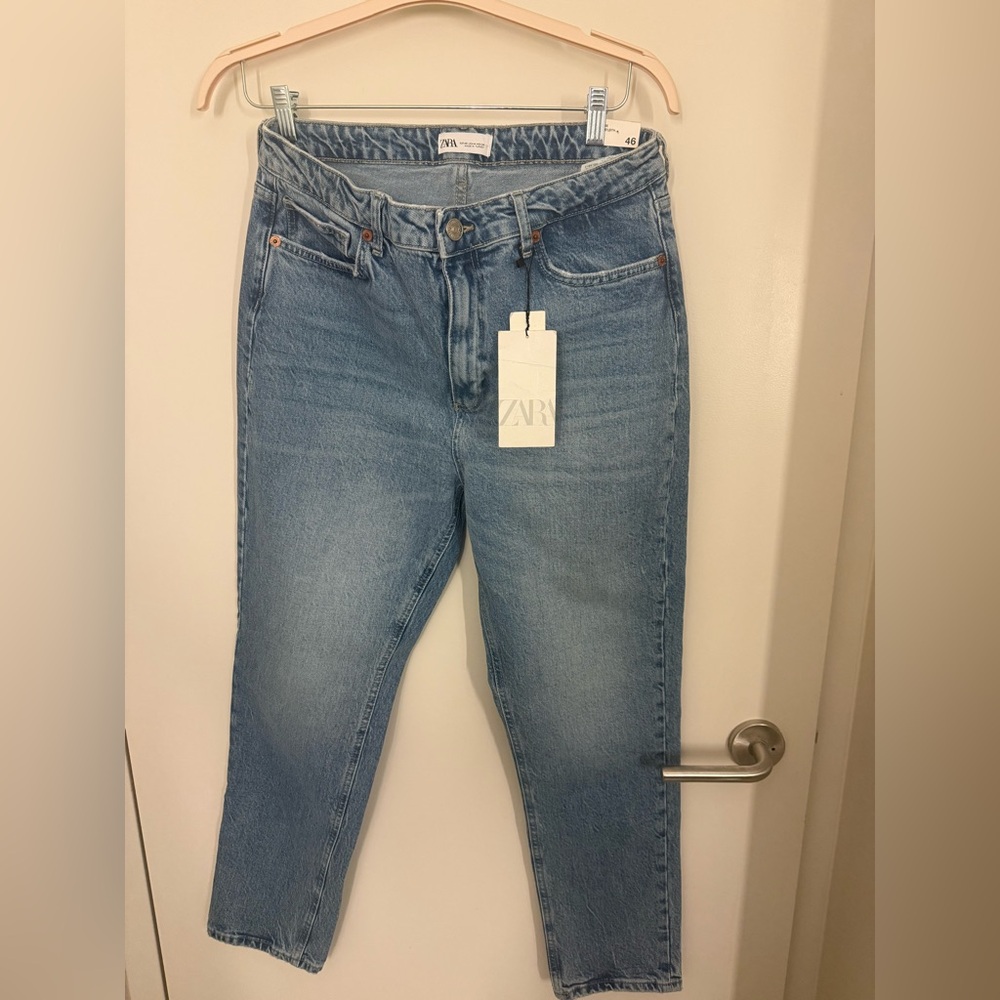 Zara Women's High Rise Light Blue Jeans
